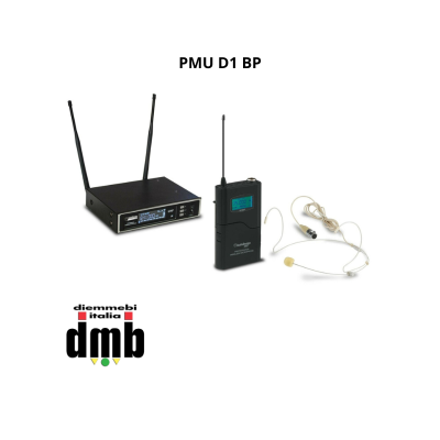 PMU D1 BP - AUDIO DESIGN PRO - Radiomicrofono True Diversity 100 Ch UHF - 1 Body pack con microfono ad archetto