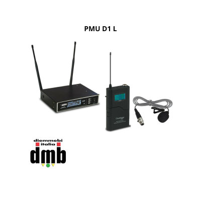 PMU D1 L - AUDIO DESIGN PRO - Radiomicrofono True Diversity 100 Ch UHF - 1 Body pack con microfono a Lavalier