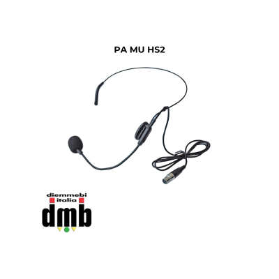 PA MU HS2 - AUDIODESIGN PRO - Microfono ad archetto Nero x Body Pack PA MU BP1