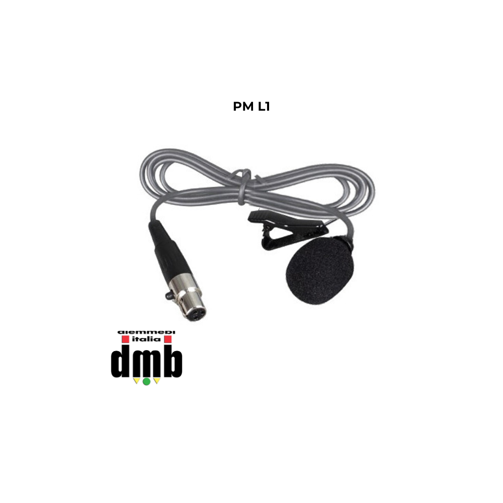 PM L1 - AUDIODESIGN PRO - Microfono Levalier con connessione mini XLR per sistemare PMU 3 e PMU4