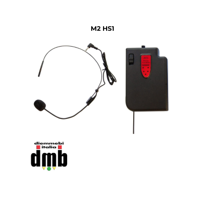 M2 HS1 - AUDIODESIGN PRO - Microfono ad archetto e trasmettitore a Body Pack per diffusori M2 e M1 W/L - 677 Mhz