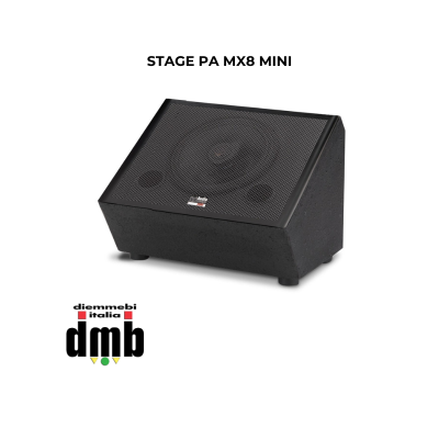 Stage PA MX8 Mini - AUDIO DESIGN PRO - Monitor da palco professionale attivo 8" coassiale