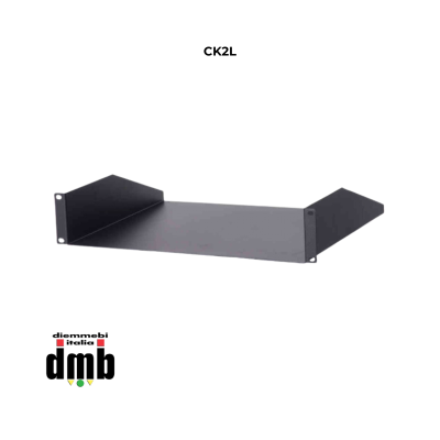 MD ITALY CK2L - Ripiano rack 19" 2 unità in acciaio verniciato (RP2AD)(D7821)