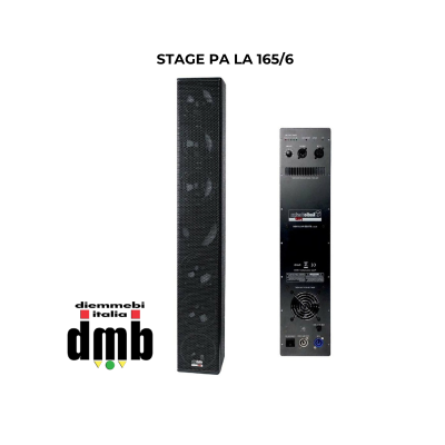 Diffusore professionale a 2 vie in configurazione Line Array Verticale