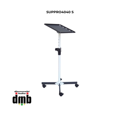 MD ITALY - SUPPRO4040S - Supporto tavolino per videoproiettori, in acciaio, telescopico, richiudibile