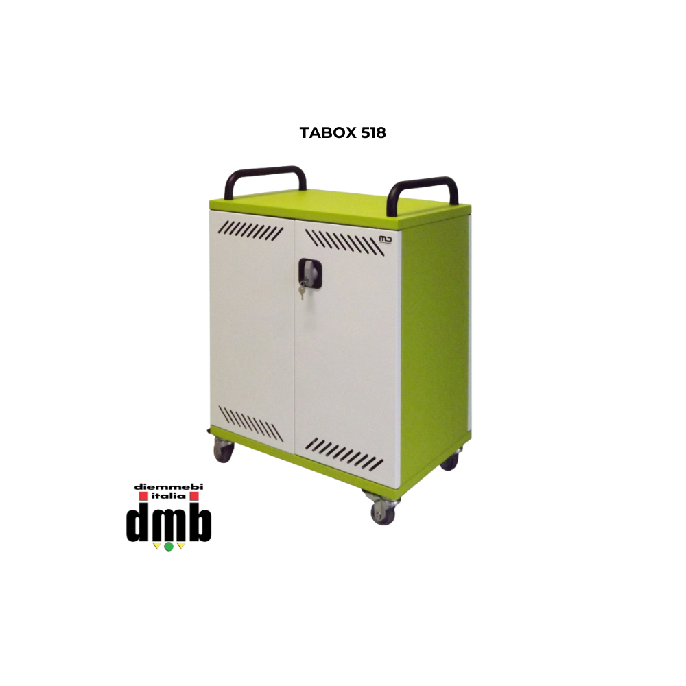 MD ITALY - TABOX518 - Armadio/carrello stazione di ricarica per 18 tablet