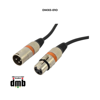 DMX0-01O- CAVO PROFESSIONALE 110 OHM XLR 3 PIN M/F MT. 1