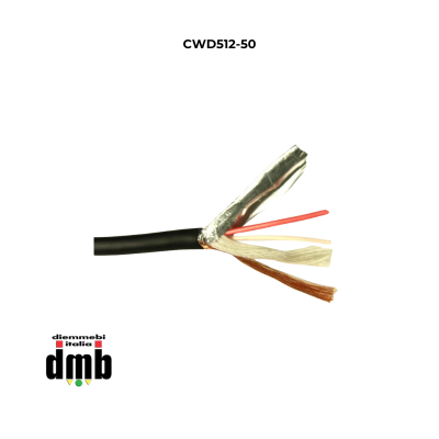 DMX- CWD512-50- Bobina cavo da 50 metri, impedenza 110 Ohm, diametro 6mm