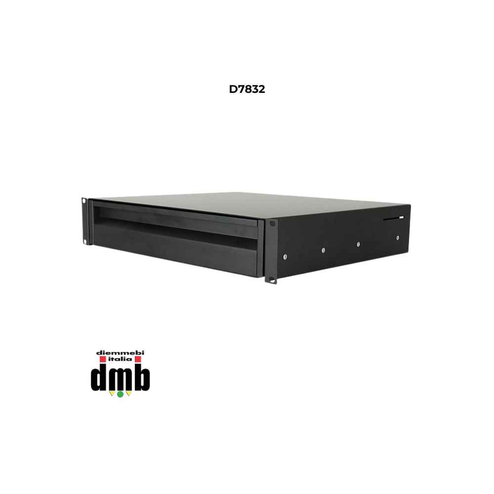 SHOWGEAR - D7832 - Cassetto a rack 19" 2U professionale senza chiave