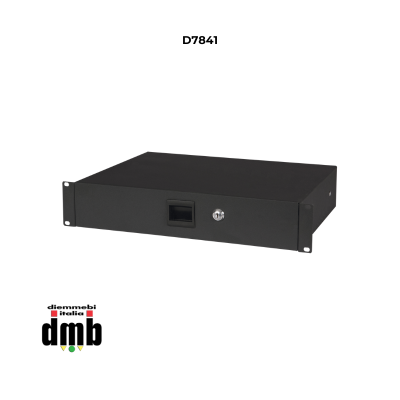 SHOWGEAR - D7841 - Cassetto a rack 19" 2U professionale con serratura