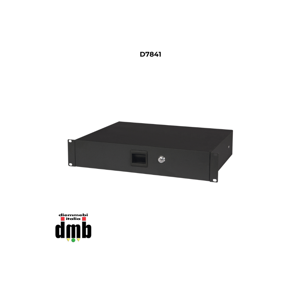 SHOWGEAR - D7841 - Cassetto a rack 19" 2U professionale con serratura