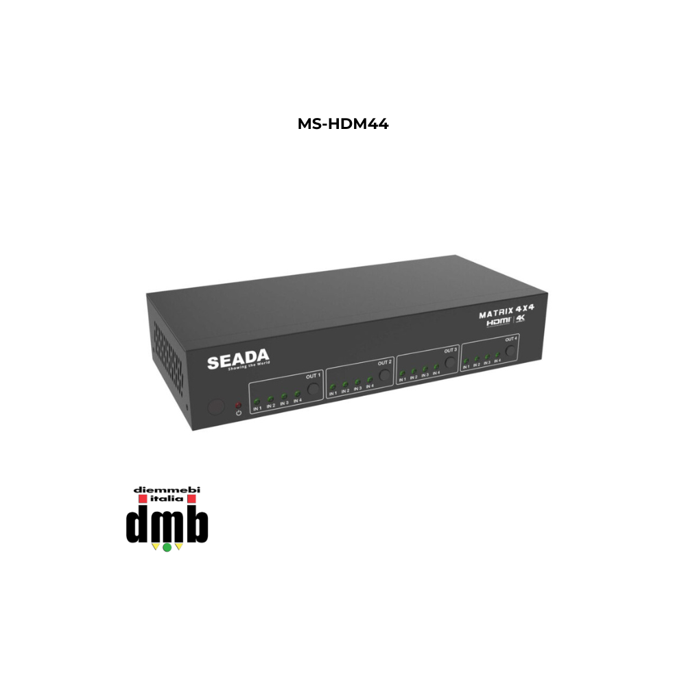 SEADA- MS-HDM44 - Matrice 4X4 HDMI 2.0 18 Gbps