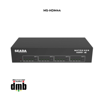 SEADA- MS-HDM44 - Matrice 4X4 HDMI 2.0 18 Gbps