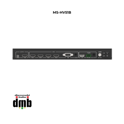 SEADA- MS-HV51B- Switcher per presentazioni multiformato 4K 5×1