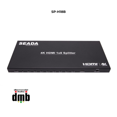 SEADA-SP-H18B- Splitter HDMI 18Gbps 1 × 8