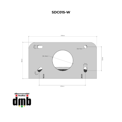 SEADA-SDC015-W-Staffa per installazione a parete per telecamera SD015