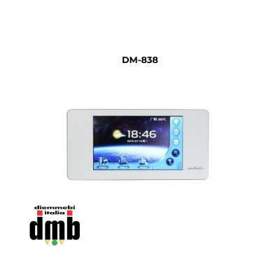 AUXDIO - DM-838 - Intelligent Mini Host Touch Screen da 5" pannellino frontale Bianco