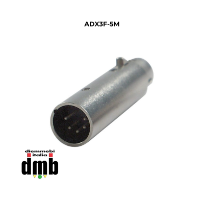 ATC - ADX3F-5M - Adattatore XLR 3 poli femmina 5 poli maschio