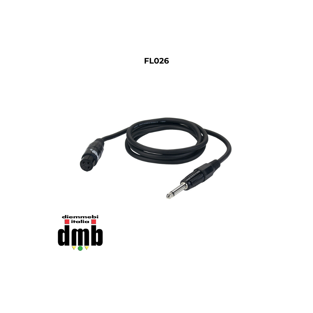 DAP AUDIO - FL026 - FL02 sbilanciato. XLR/F 3P a jack mono