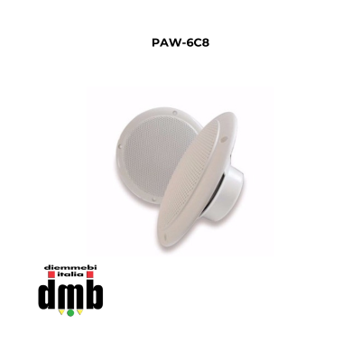 AD-DESIGN - PAW-6C8 - Diffusore acustico da incasso 6 pollici Full Range 40W 8 Ohm IP44