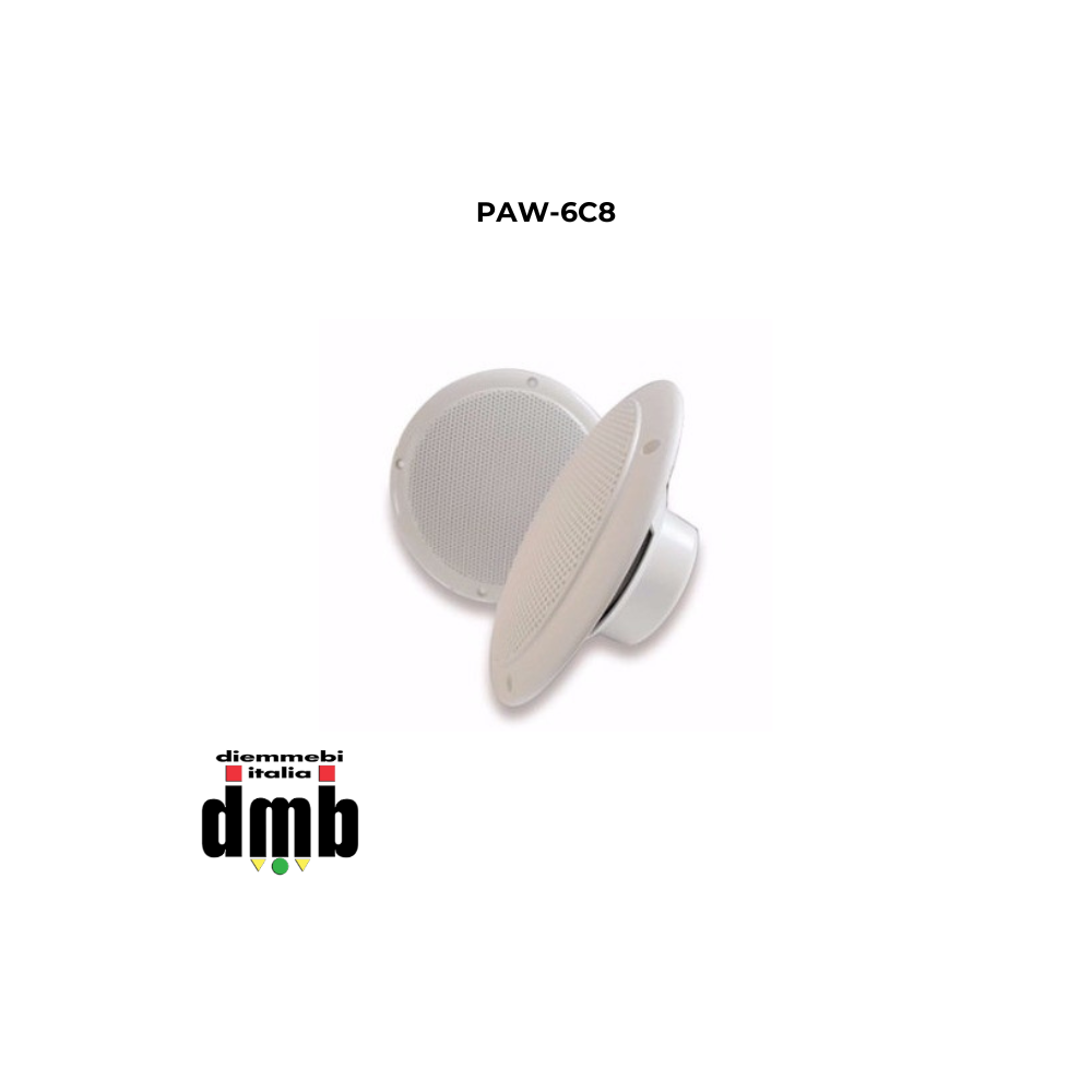 AD-DESIGN - PAW-6C8 - Diffusore acustico da incasso 6 pollici Full Range 40W 8 Ohm IP44