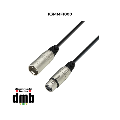 ADAM HALL - K3MMF1000 - Cavo Microfono XLR femmina a XLR maschio 10 m