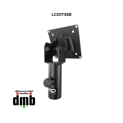 MD ITALY - LCD1T35B - Supporto per piccoli monitor compatibile con tubo da 35 mm