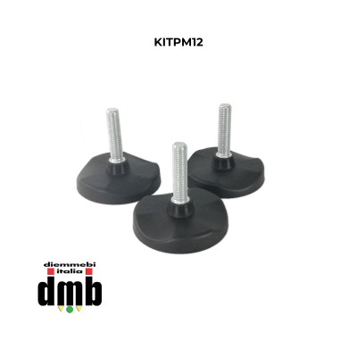 MD ITALY - KITPM12 - Kit di 3 piedini da sostituire alle ruote in dotazione con SPLT1