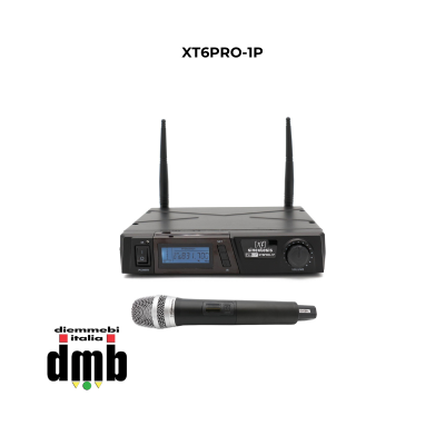 SINEXTESIS -	XT6PRO-1P - Radiomicrofono Professionale UHF  Palmare con sintonizzatore PLL (16 Canali)