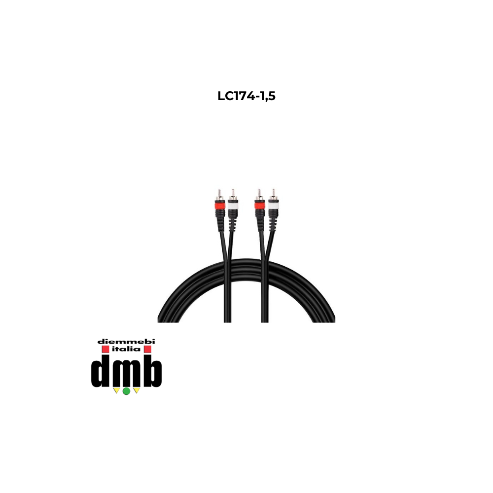 SINEXTESIS - LC174-1,5 - Cavo 2x RCA - 2x RCA 1,5 mt.