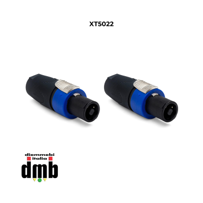SINEXTESIS - XT5022 - Coppia spinotti Speakon Maschio 4 Poli