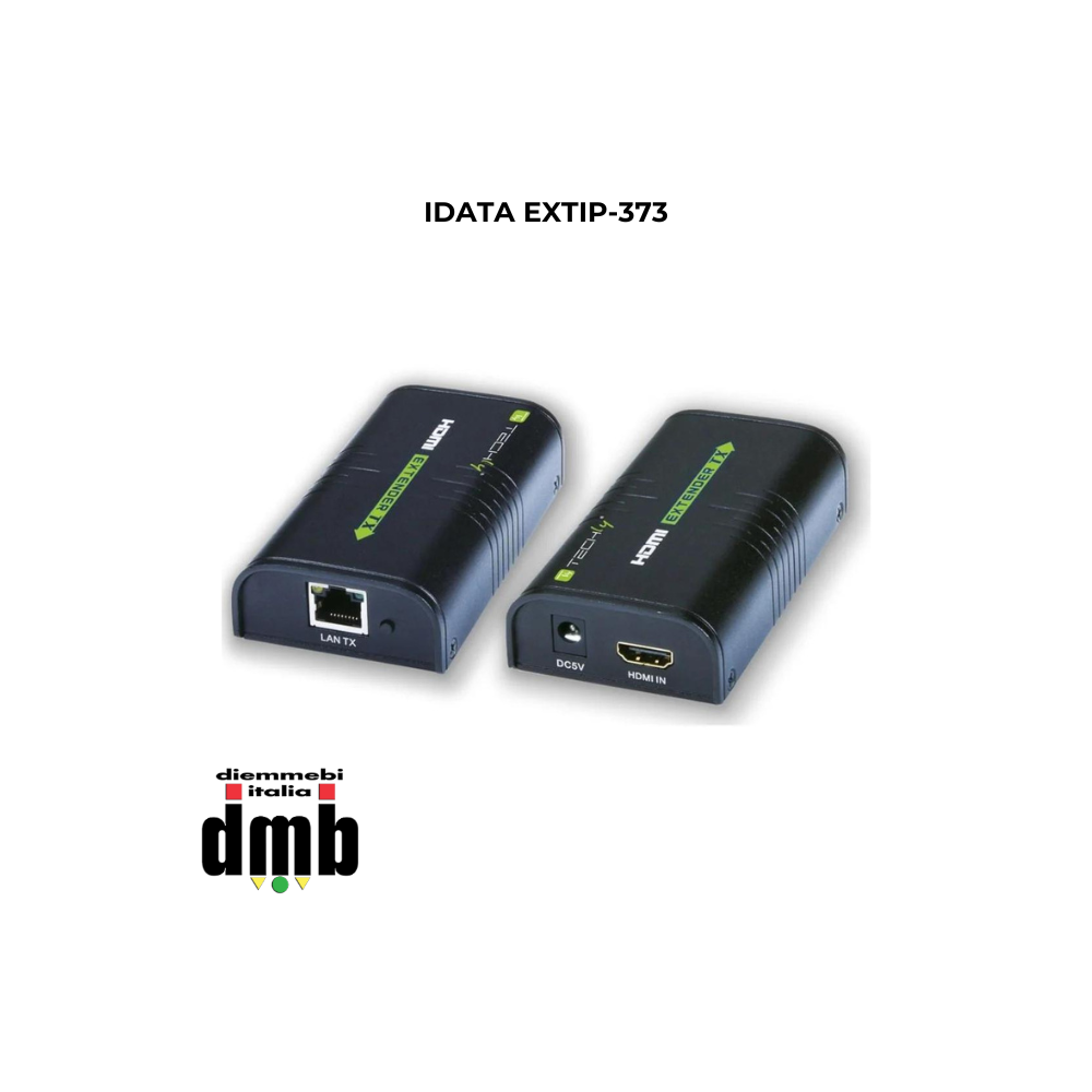 TECHLY - IDATA EXTIP-373 - Amplificatore/splitter HDMI rete IP su Cavo Cat.6 1080p@60Hz fino a 120m