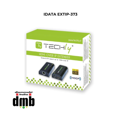 TECHLY - IDATA EXTIP-373 - Amplificatore/splitter HDMI rete IP su Cavo Cat.6 1080p@60Hz fino a 120m