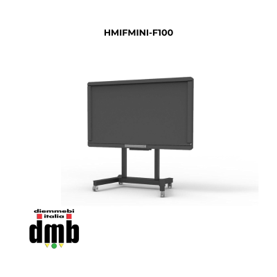 HELGI - HMIFMINI-F100 - Carrello monitor motorizzato max 95"/ 100Kg SLIM HEAVY