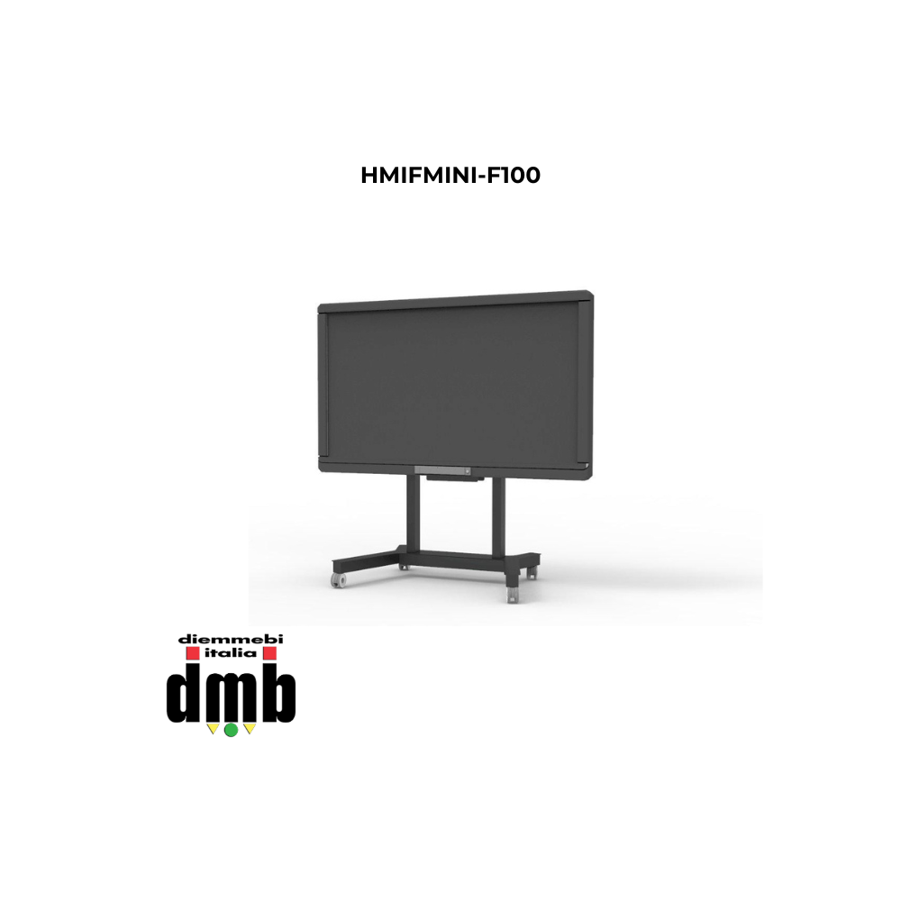 HELGI - HMIFMINI-F100 - Carrello monitor motorizzato max 95"/ 100Kg SLIM HEAVY