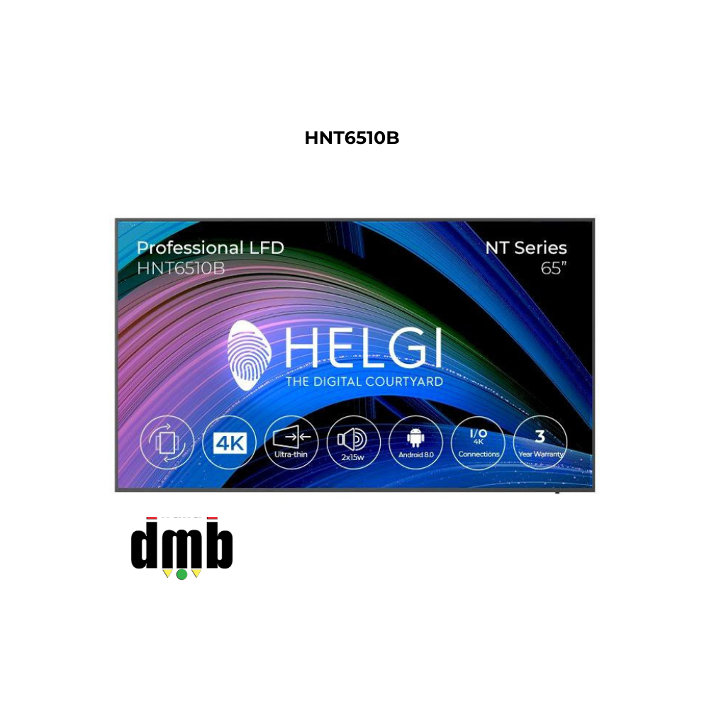 HELGI - HNT6510B - Monitor Professionale LFD Serie NT - 65”