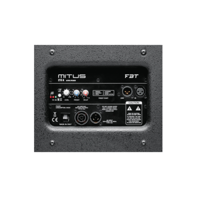FBT - MITUS 215A - 35960 - Diffusore acustico cassa 2 vie attivo 1100W +250W 136dB SPL