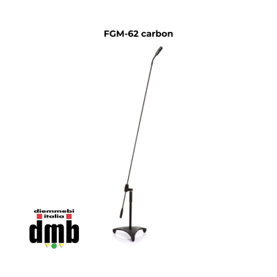 JTS - FGM-62 carbon - 26755 - Microfono a condensatore con capsula intercambiabile con  base e asta al carbonio