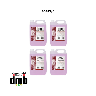 SHOWTEC - 60637 /4 - Confezione da 4 lattine di liquido per macchina da fumo ad alta densità da 5 litri