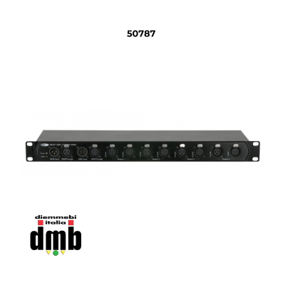 SHOWTEC - 50787 - RDM Splitter Pro Booster DMX a 4 canali con RDM 3P e 5P XLR