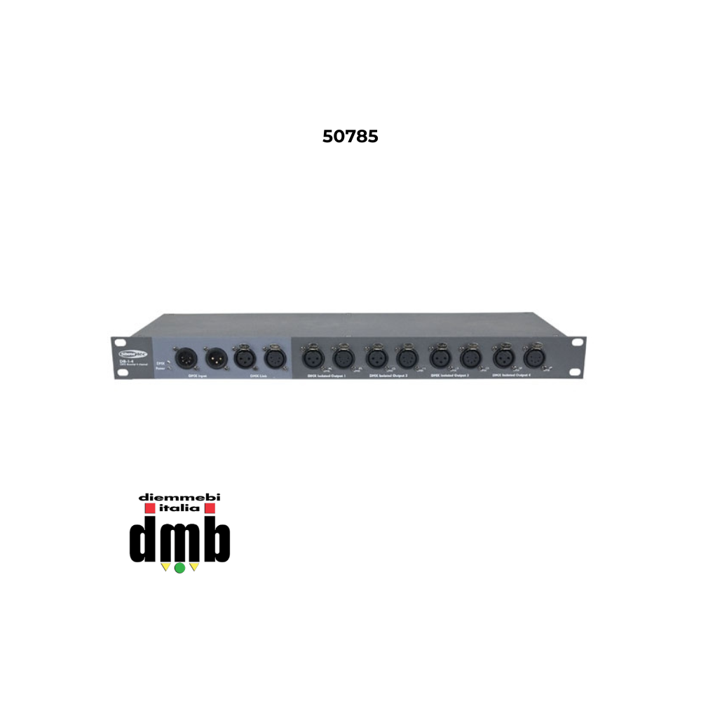 SHOWTEC - 50785 - DB-1-4/RDM - Booster DMX a 4 canali con RDM 3P e 5P XLR