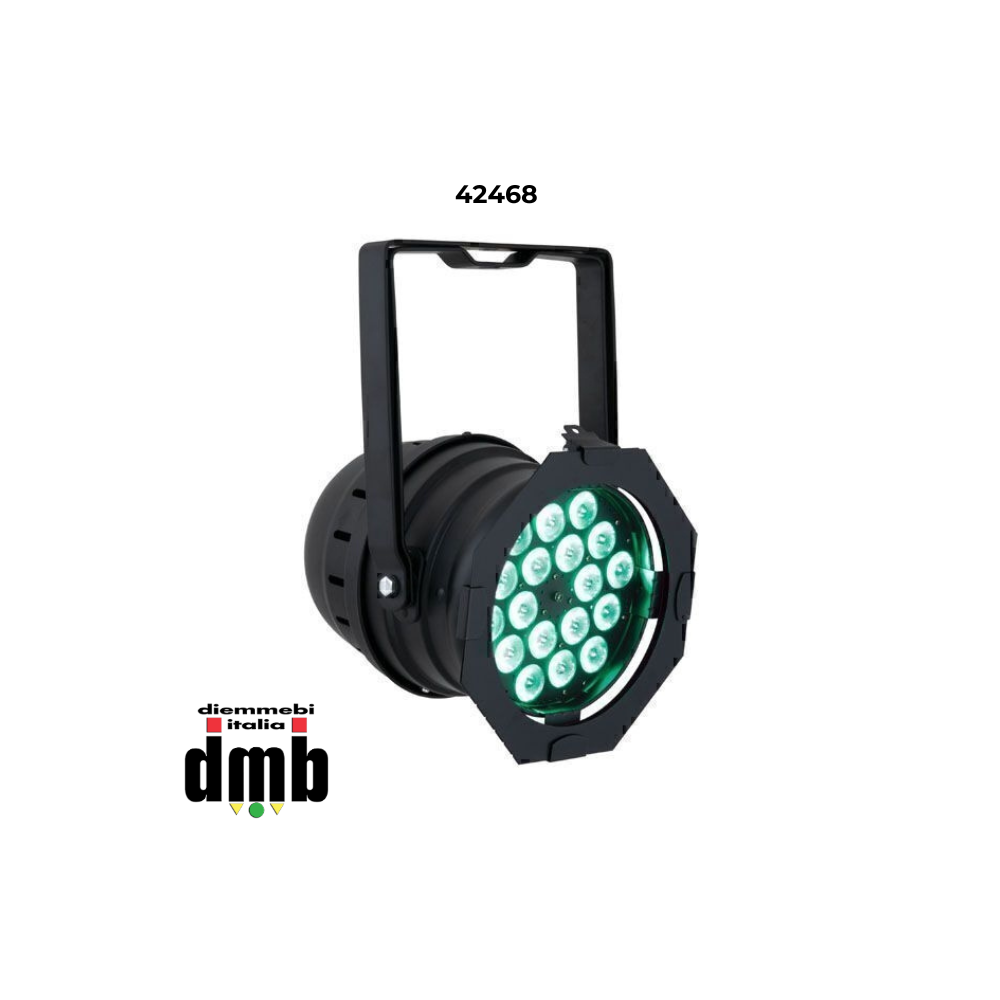 SHOWTEC - 42468 - Faro LED  Parcan PAR 64 SHORT Q4-18 Black Q4-18