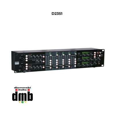DAP - D2351 - Mixer audio da installazione a 3 zone 2U 7 canali IMIX-7.3