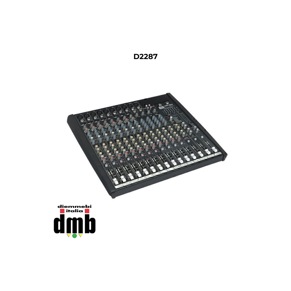 DAP AUDIO - D2287 - Mixer audio live a 16 canali comprensivo di dinamiche e DSP GIG-164CFX