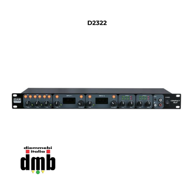 DAP - D2322 - Mixer audio da installazione rack 1U 9 canali 2 zone COMPACT 9.2
