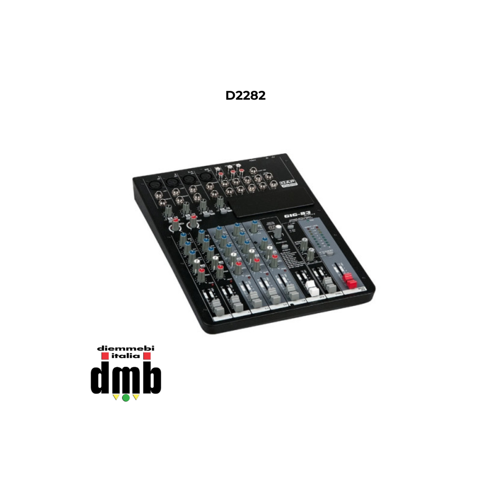 DAP - D2282 - Mixer audio passivo 8 canali con compressore ed effetti GIG-83CFX