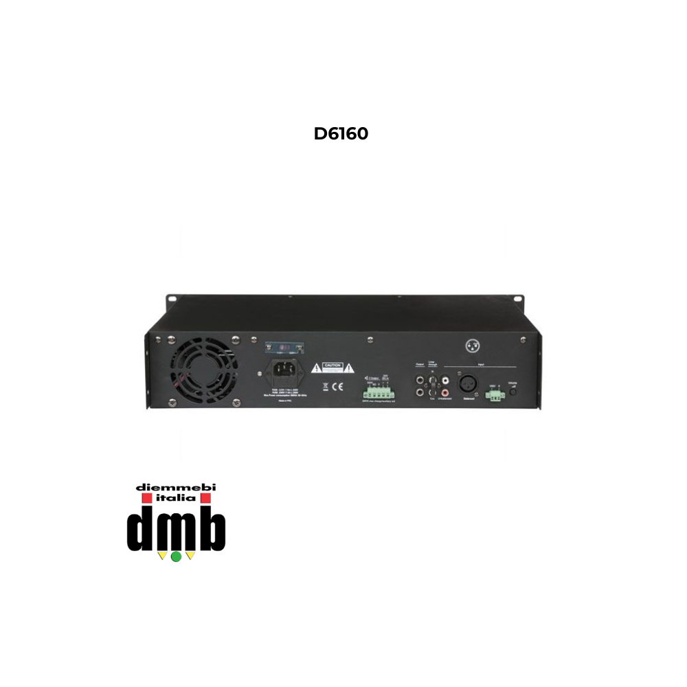 DAP AUDIO - D6160 - Amplificatore audio 250W 100V PA-250