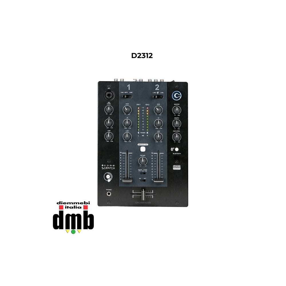 DAP AUDIO - D2312 - Mixer DJ a 2 canali