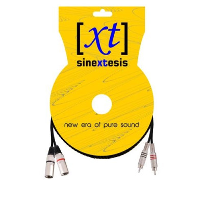 SINEXTESIS - LC30-2M - Cavo 2x XRL Maschio - 2x RCA 2 mt.