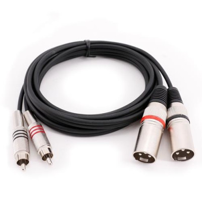 SINEXTESIS - LC30-2M - Cavo 2x XRL Maschio - 2x RCA 2 mt.